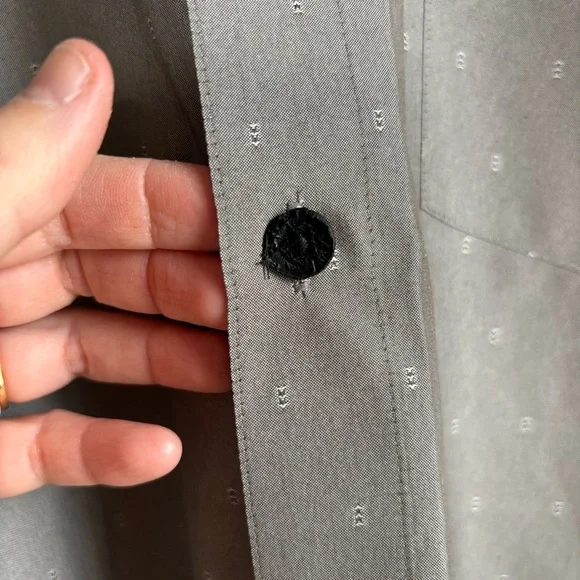 FLYLOW Shirt Men's XL Anderson Gray Button Down Short Sleeve Performance Outdoor - Picture 7 of 10